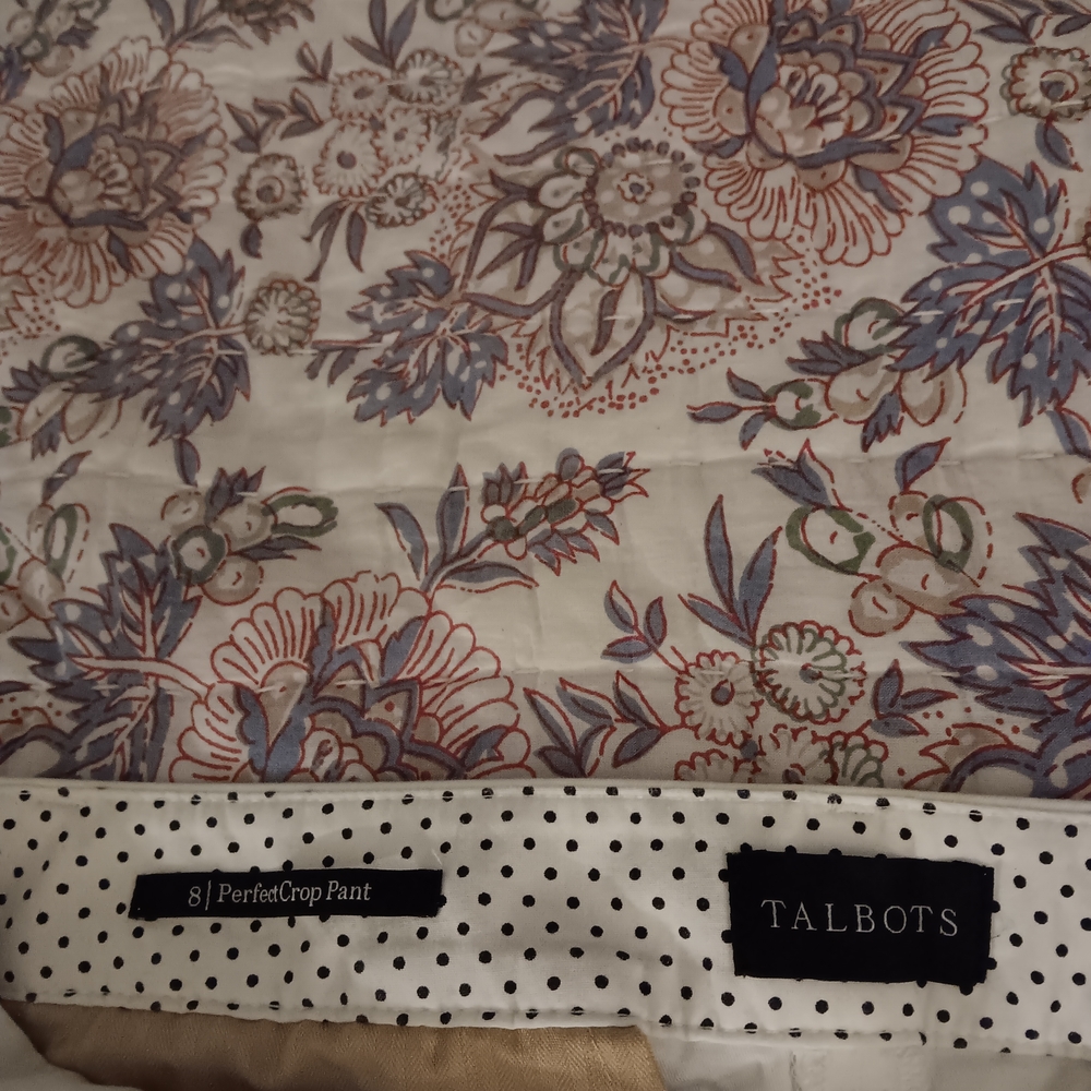 Talbots Floral Crop Pants